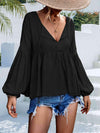 Puff Sleeve Babydoll Blouse Blouses - Tophatter Daily Deals