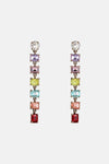 Geometrical Shape Resin Dangle Earrings Multicolor One Size Earrings - Tophatter Daily Deals