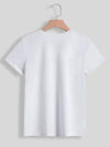 LUCKY Round Neck Short Sleeve T-Shirt Women's T-Shirts - Tophatter Daily Deals