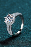 Sterling Silver Moissanite Ring Moissanite - Tophatter Daily Deals