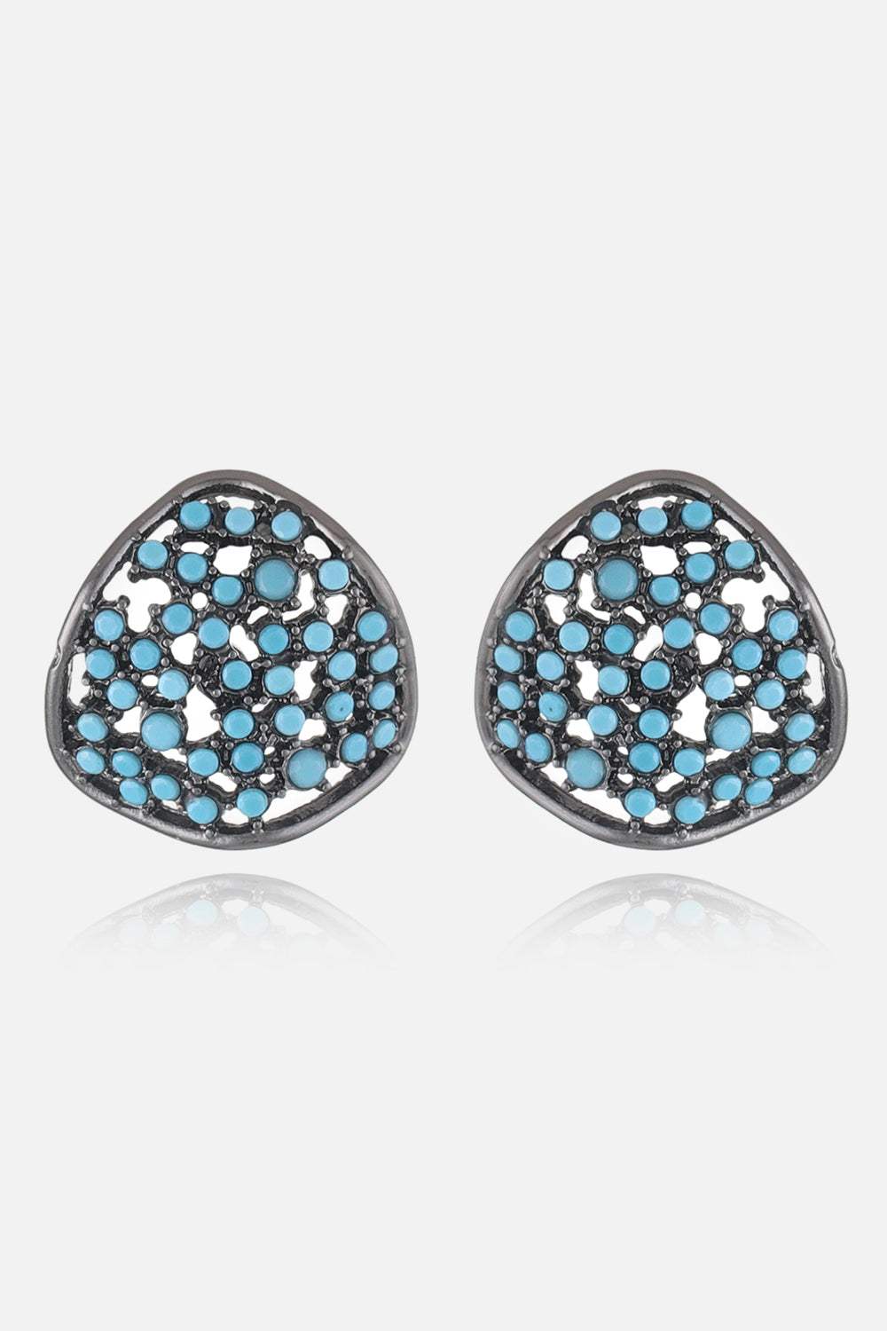 Turquoise Stud Earrings Style B One Size Earrings - Tophatter Daily Deals