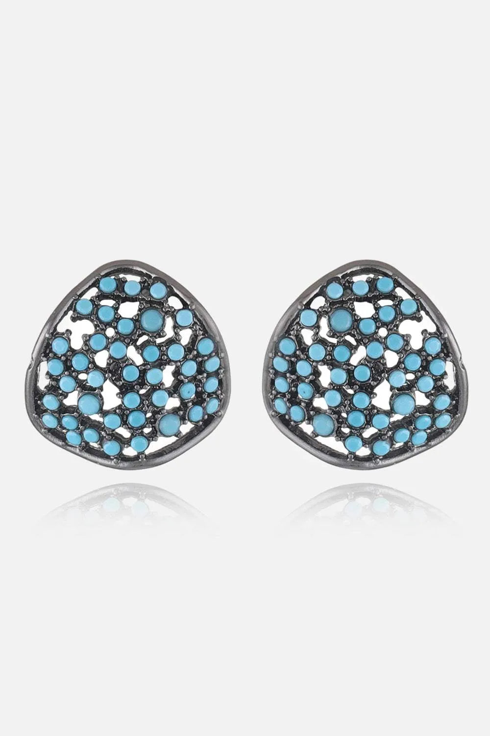 Turquoise Stud Earrings Style B One Size Earrings - Tophatter Daily Deals