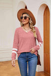 V-Neck Long Sleeve T-Shirt Women's T-Shirts - Tophatter Daily Deals