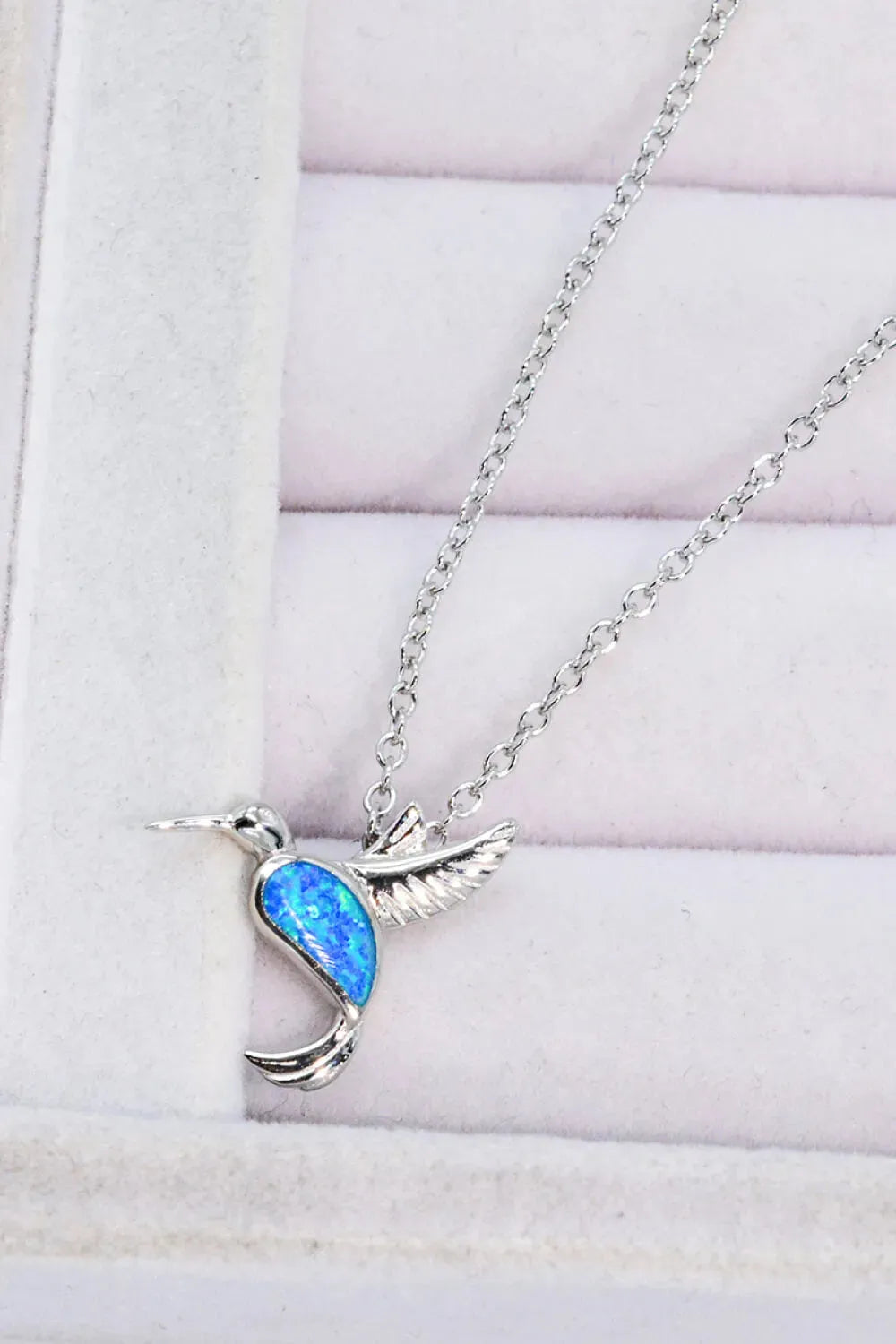 Opal Bird 925 Sterling Silver Necklace Opal - Tophatter Daily Deals