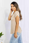 BOMBOM Center Street Sweet Crochet Detail Tulip Sleeve Top Women's T-Shirts - Tophatter Daily Deals