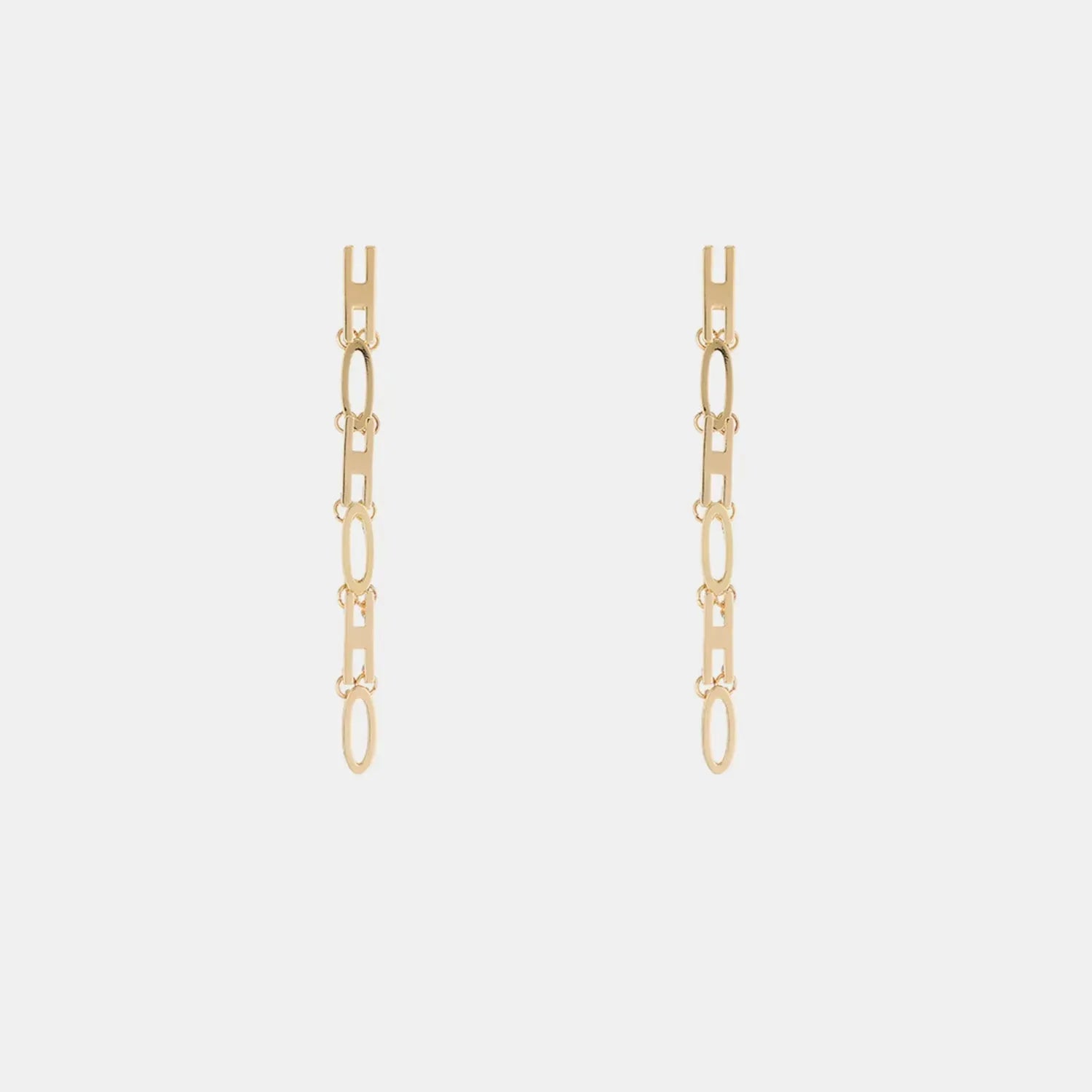 Gold-Plated Bar Earrings Earrings - Tophatter Daily Deals