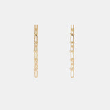 Gold-Plated Bar Earrings Earrings - Tophatter Daily Deals