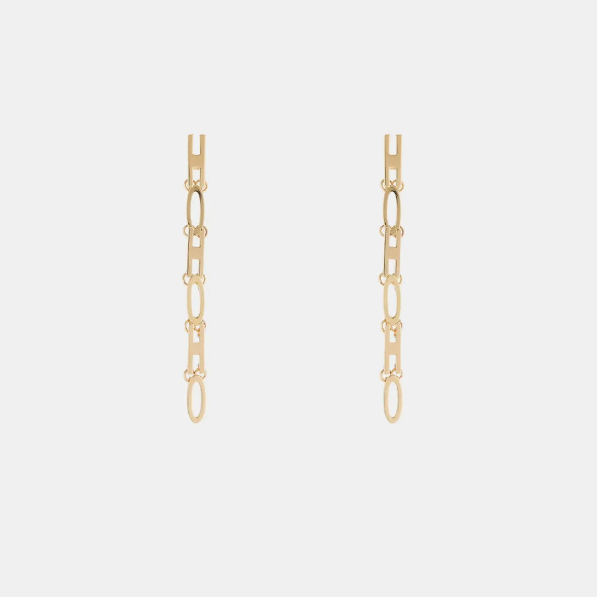 Gold-Plated Bar Earrings Earrings - Tophatter Daily Deals