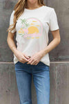 Simply Love Full Size SUNSHINE ALL THE TIME Graphic Cotton Tee Women's T-Shirts - Tophatter Daily Deals