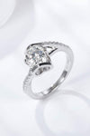 Limitless Love Platinum-Plated Moissanite Ring Silver Moissanite - Tophatter Daily Deals