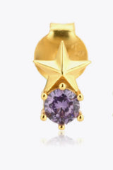 Zircon Star Stud Earrings Earrings - Tophatter Daily Deals