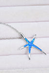 Opal Starfish Pendant Necklace - Tophatter Shopping Deals - Electronics, Jewelry, Auction, App, Bidding, Gadgets, Fashion