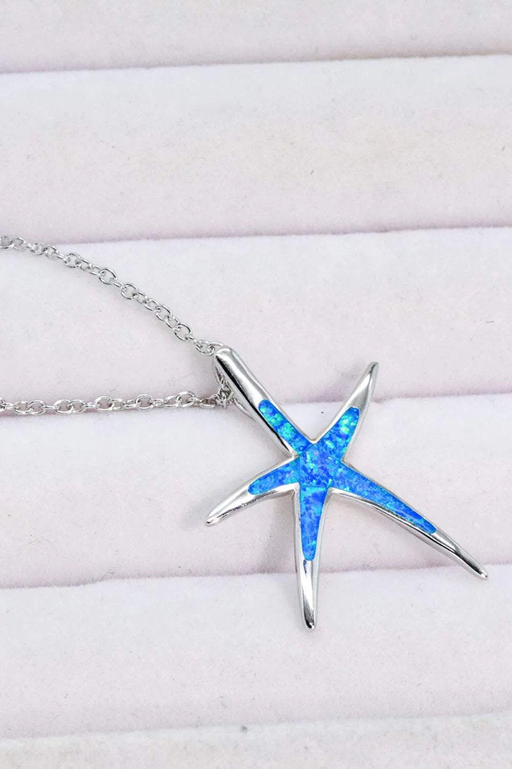 Opal Starfish Pendant Necklace Opal - Tophatter Daily Deals