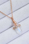 925 Sterling Silver Moonstone Pendant Necklace Moonstone One Size Moonstone - Tophatter Daily Deals