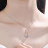 2 Carat Moissanite Heart 925 Sterling Silver Necklace Moissanite - Tophatter Daily Deals