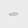 Crown Shape Inlaid Zircon 925 Sterling Silver Ring Silver Rings - Tophatter Daily Deals