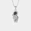 Astronaut Pendant Cat's Eye Stone Stainless Steel Necklace Necklaces - Tophatter Daily Deals