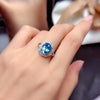 Platinum-Plated Zircon Ring Rings - Tophatter Daily Deals