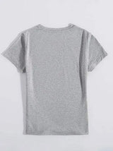 Lucky Clover Round Neck Short Sleeve T-Shirt Women's T-Shirts - Tophatter Daily Deals