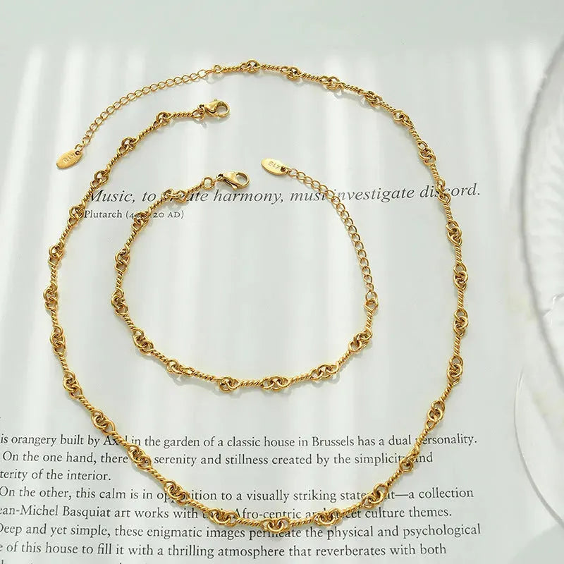 Titanium Steel Chain Link Necklace Necklaces - Tophatter Daily Deals