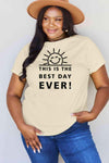 Simply Love Full Size THIS IS THE BEST DAY EVER! Graphic Cotton T-Shirt Women's T-Shirts - Tophatter Daily Deals