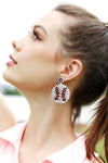 Round Shape Dangle Earrings Earrings - Tophatter Daily Deals