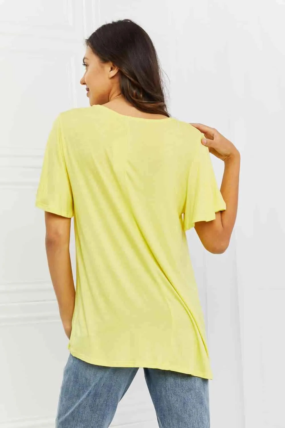 Culture Code Ready To Go Full Size Lace Embroidered Top in Yellow Mousse Blouses - Tophatter Daily Deals