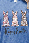 HAPPY EASTER Graphic Short Sleeve Tee Women's T-Shirts - Tophatter Daily Deals