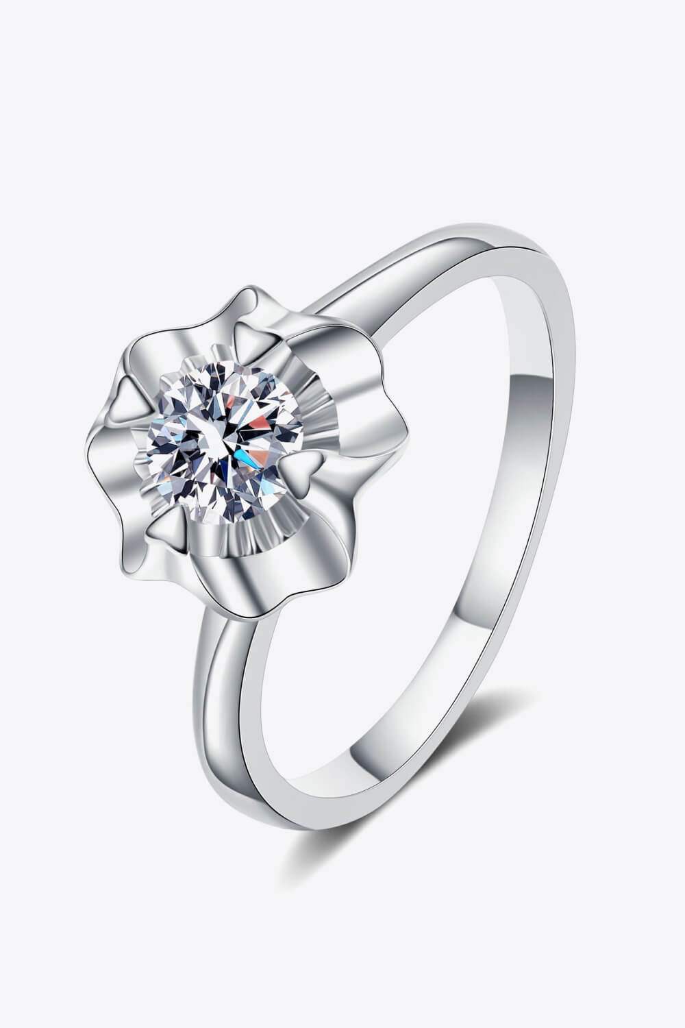 Life Is So Good Moissanite Ring Silver Moissanite - Tophatter Daily Deals