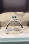 Adored 3 Carat Moissanite Platinum-Plated Cluster Ring Moissanite - Tophatter Daily Deals