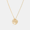 Stainless Steel Letter Pendant Necklace Gold G One Size Necklaces - Tophatter Daily Deals