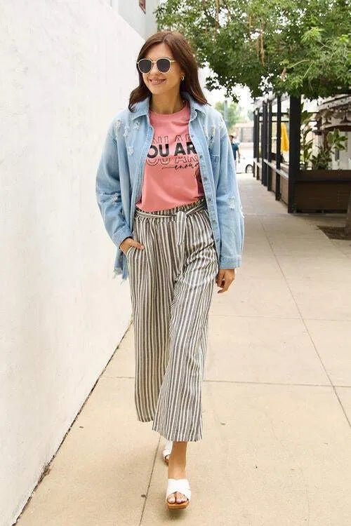 Simply Love Full Size YOU ARE ENOUGH Short Sleeve T-Shirt Women's T-Shirts - Tophatter Daily Deals