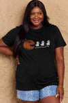 Simply Love Full Size Jack-O'-Lantern Graphic Cotton T-Shirt Women's T-Shirts - Tophatter Daily Deals