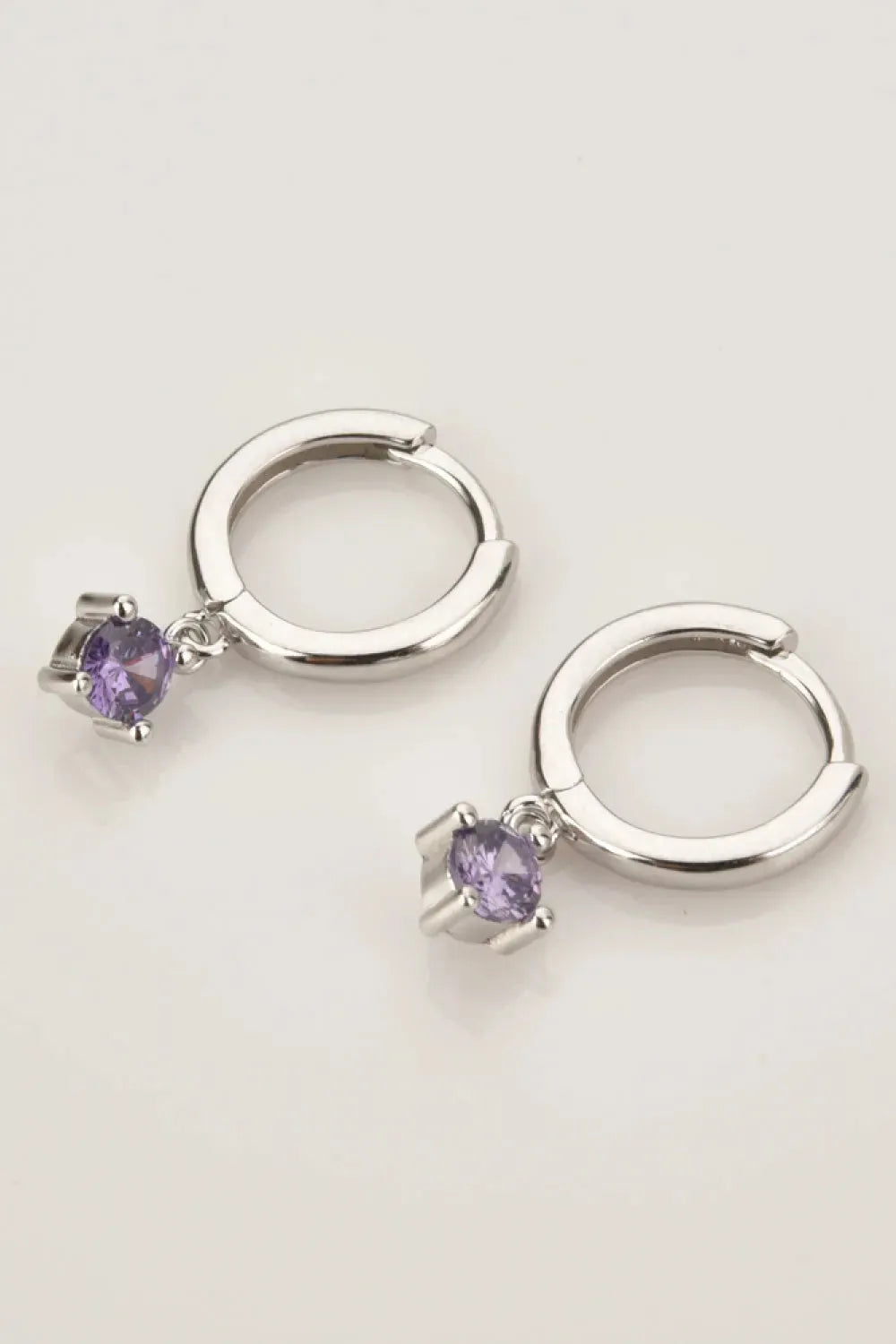 Inlaid Zircon Huggie Drop Earrings Earrings - Tophatter Daily Deals