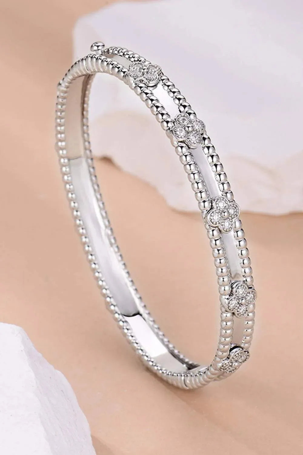 Moissanite 925 Sterling Silver Bracelet Moissanite - Tophatter Daily Deals