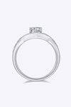 1 Carat Moissanite Teardrop 925 Sterling Silver Ring Rings - Tophatter Daily Deals