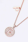 Adored Moissanite K to T Pendant Necklace Moissanite - Tophatter Daily Deals