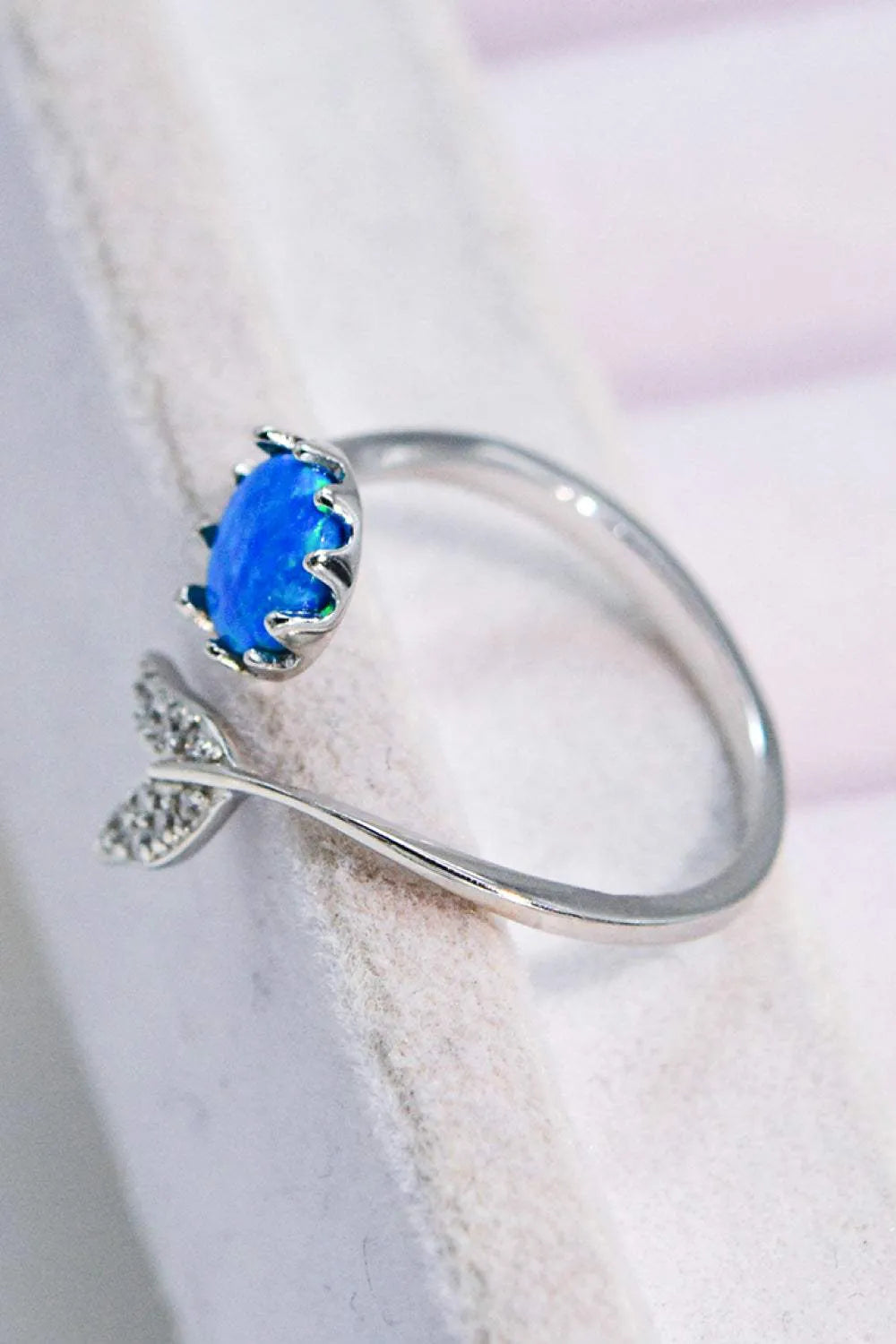 Opal Fishtail Bypass Ring Opal - Tophatter Daily Deals