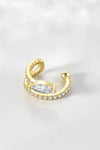 Inlaid Zircon Single Cuff Earring Earrings - Tophatter Daily Deals