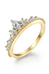 Crown Shape Moissanite Ring Moissanite - Tophatter Daily Deals