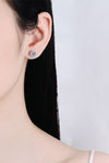 925 Sterling Silver 4 Carat Moissanite Stud Earrings - Tophatter Shopping Deals
