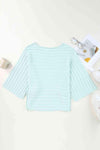 Round Neck Exposed Seams Pullover Top Blouses - Tophatter Daily Deals