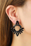 Rhinestone Copper Dangle Earrings Earrings - Tophatter Daily Deals
