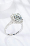 Adored 6 Carat Moissanite Halo Ring Moissanite - Tophatter Daily Deals