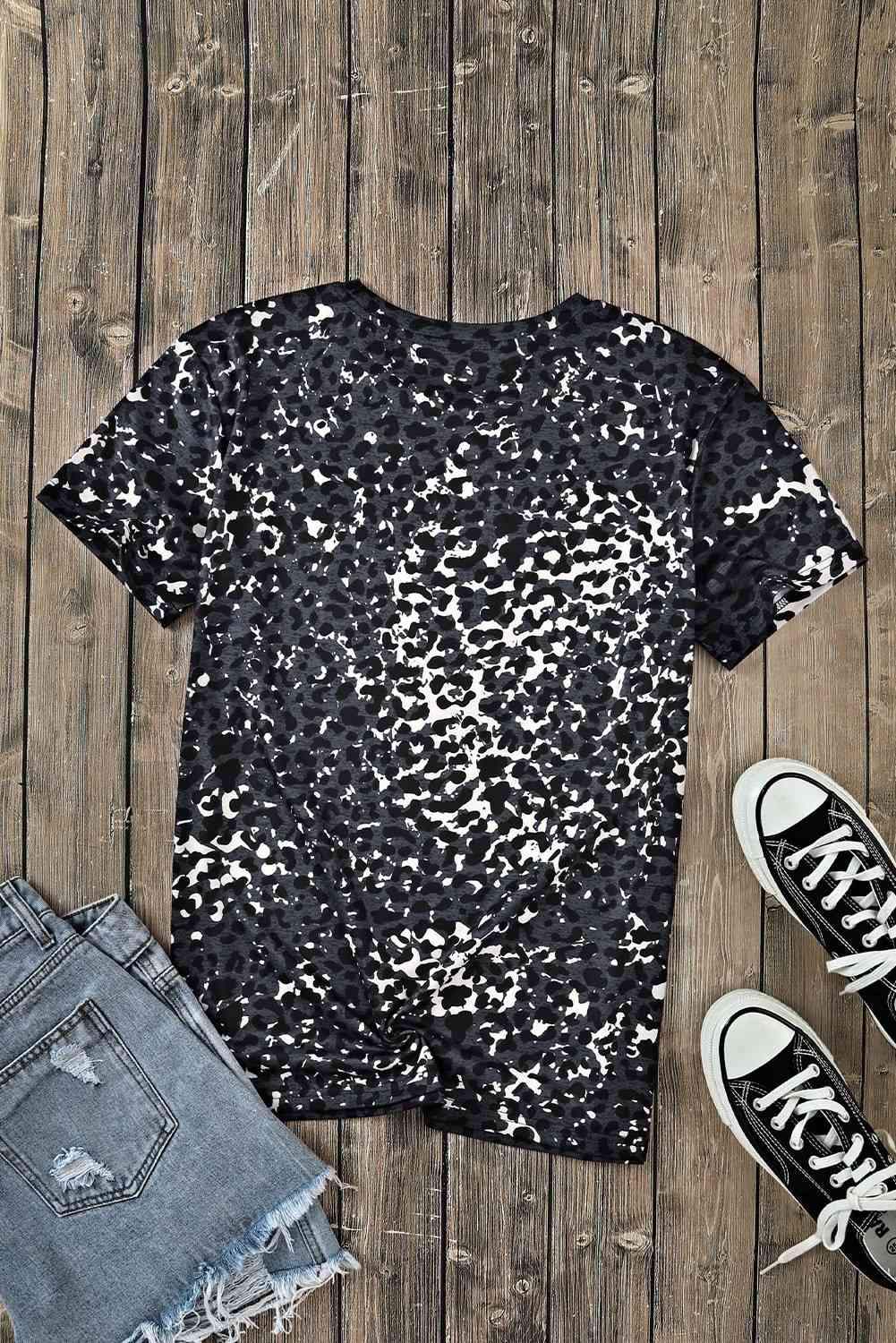 LET ME TELL YOU ABOUT MY JESUS Graphic Leopard Tee Women's T-Shirts - Tophatter Daily Deals