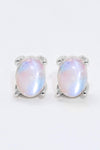 Natural Moonstone 4-Prong Stud Earrings - Tophatter Shopping Deals