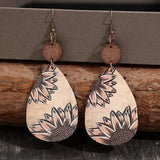 Wooden Iron Hook Dangle Earrings Earrings - Tophatter Daily Deals