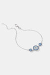 925 Sterling Silver Artificial Turquoise Bracelet Bracelets - Tophatter Daily Deals