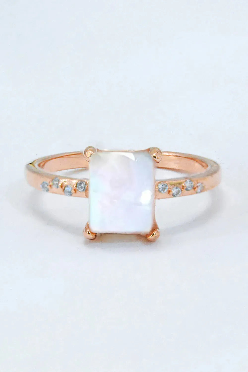 Square Moonstone Ring Moonstone - Tophatter Daily Deals