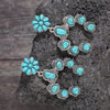 Artificial Turquoise Alloy Dangle Earrings Earrings - Tophatter Daily Deals